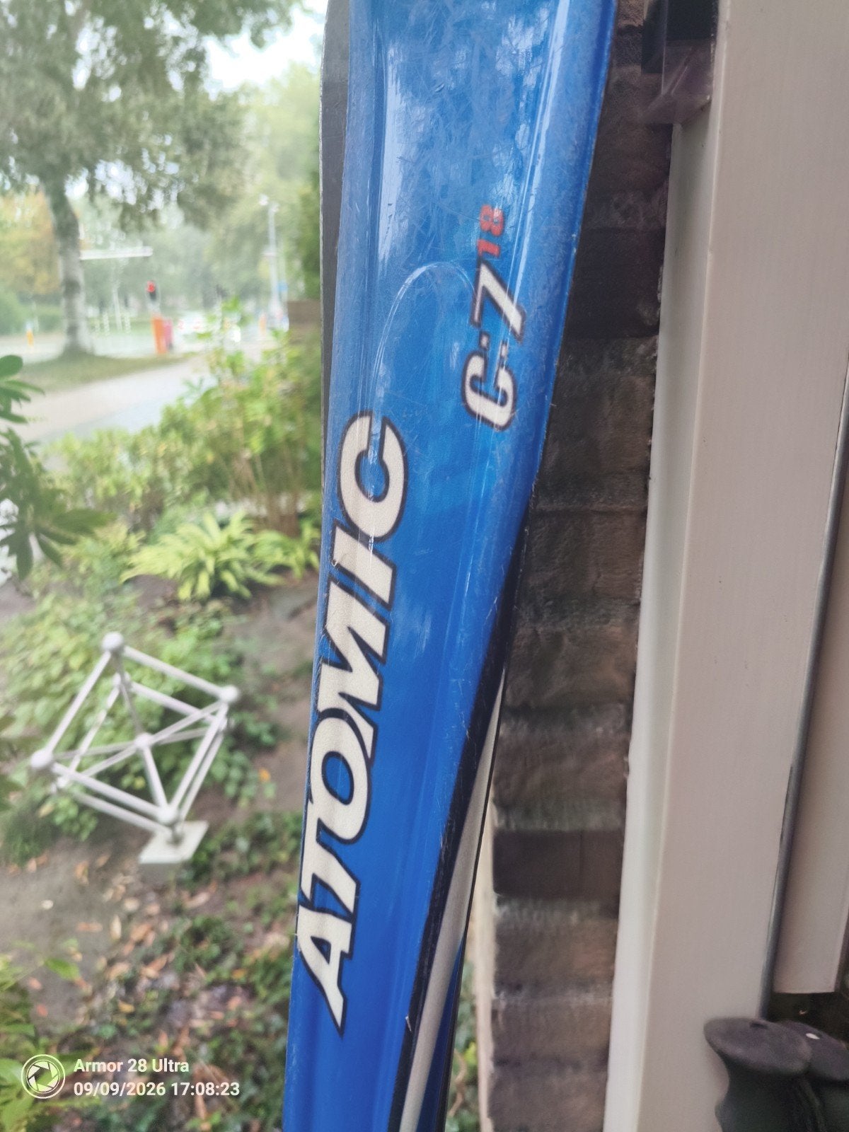 Atomic C-7 Ski's met Leki stokken 180, 160 tot 180 cm, Gebruikt, Ophalen of Verzenden, Atomic