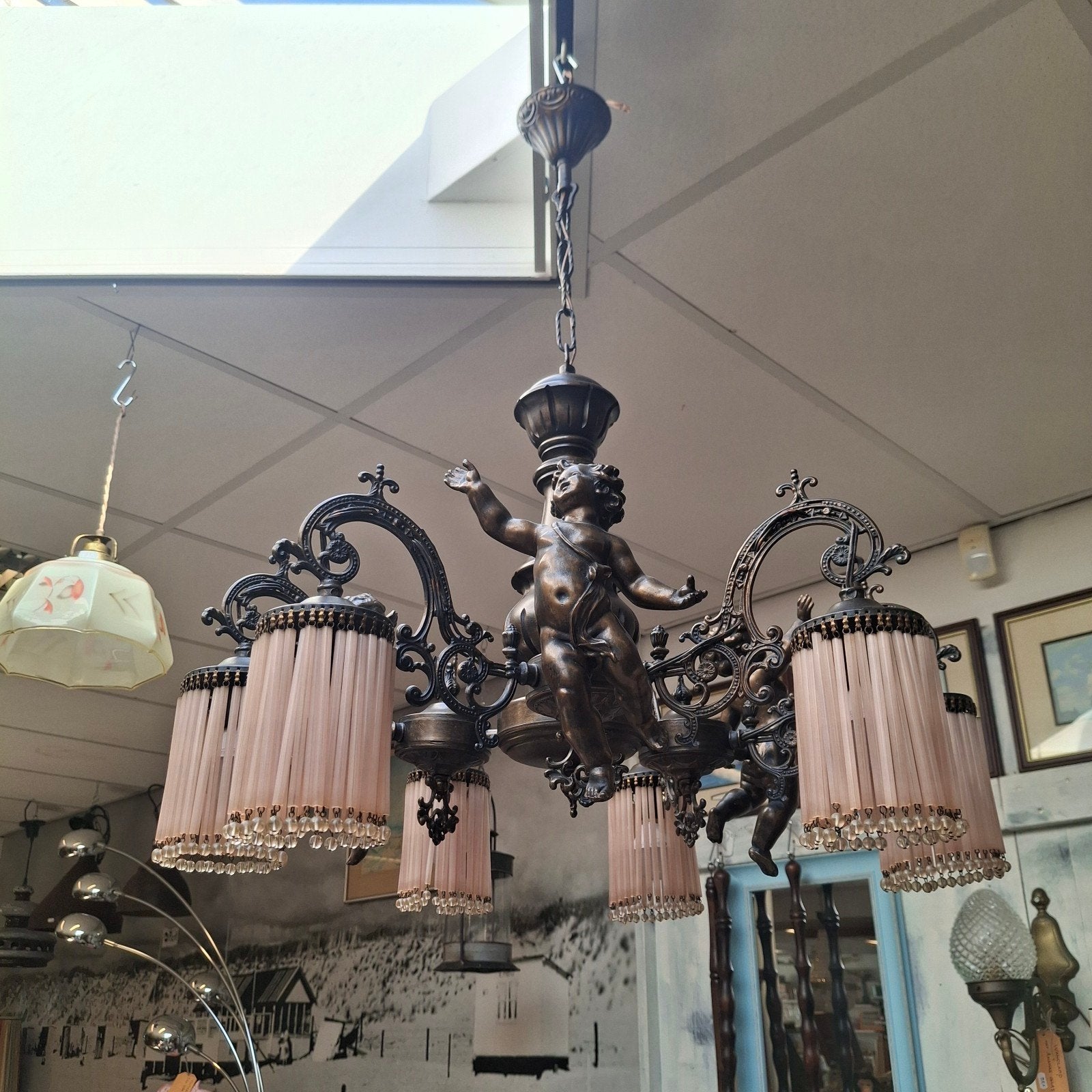 klassieke hanglamp, Huis en Inrichting, Lampen | Kroonluchters, Ophalen