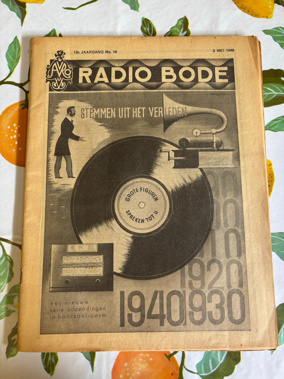 Radio Bode - 3 Mei 1940 - Zeldzaam historisch tijdschrift, Ophalen of Verzenden, Gelezen, Overige typen