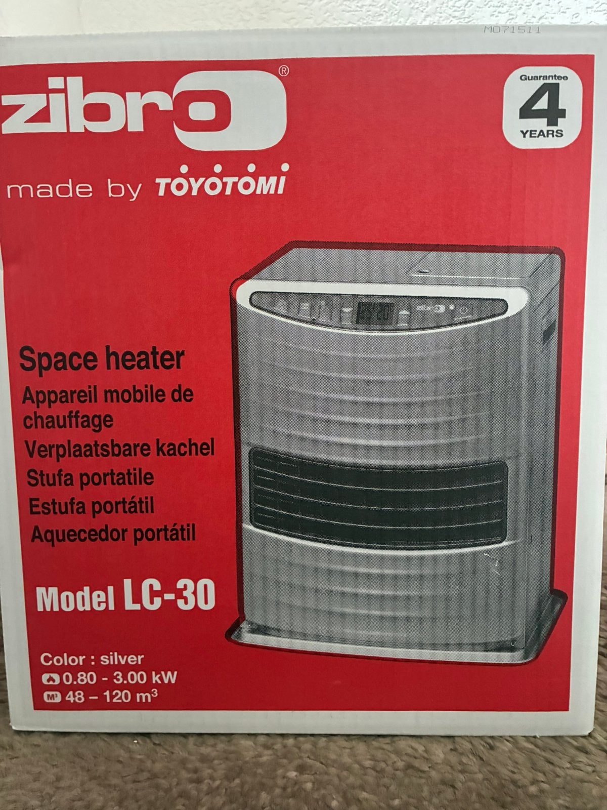 Zibro Model LC-30, Ophalen, Overige brandstoffen, Petroleumkachel, Zo goed als nieuw