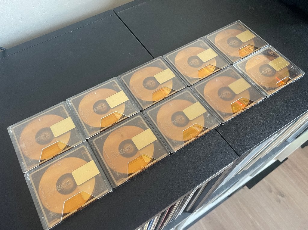 10 x Sony Premium MiniDiscs 74 minuten, Verzenden, Minidisc-speler