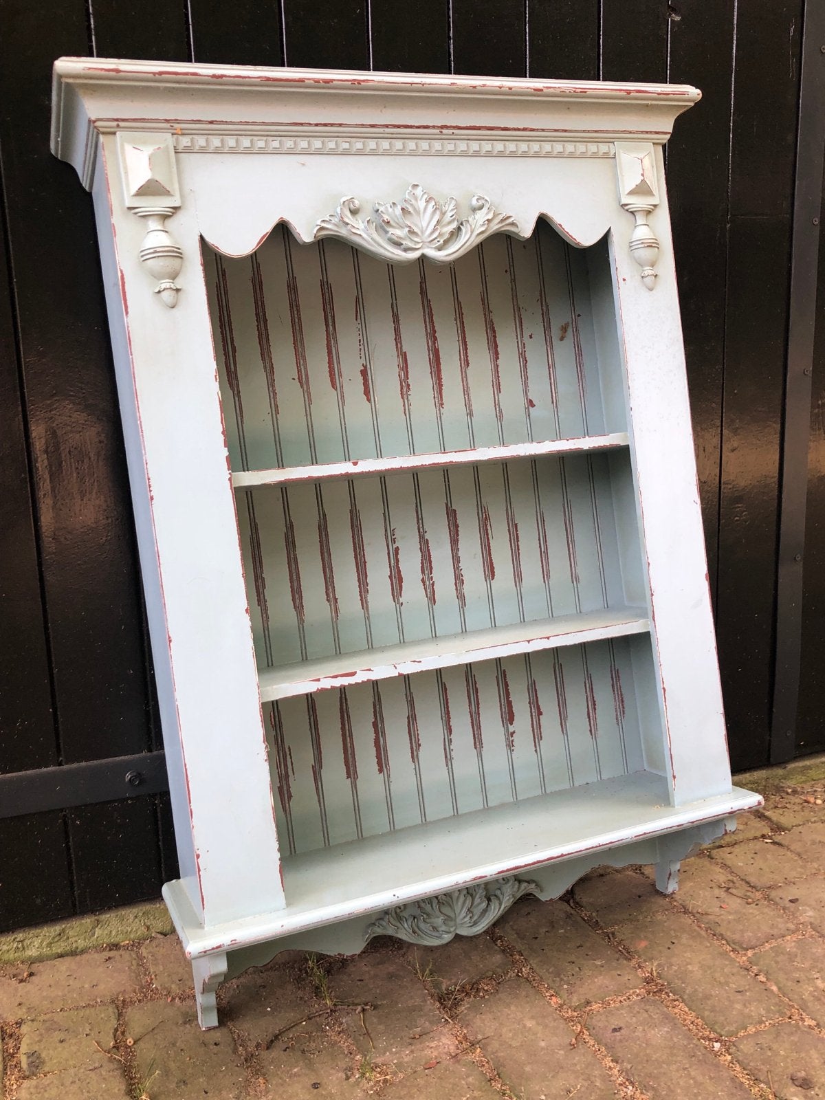wandkastje 90 x 60 cm - Brocante stijl, Huis en Inrichting, Kasten | Boekenkasten, Ophalen, Met plank(en), Gebruikt, 100 tot 150 cm