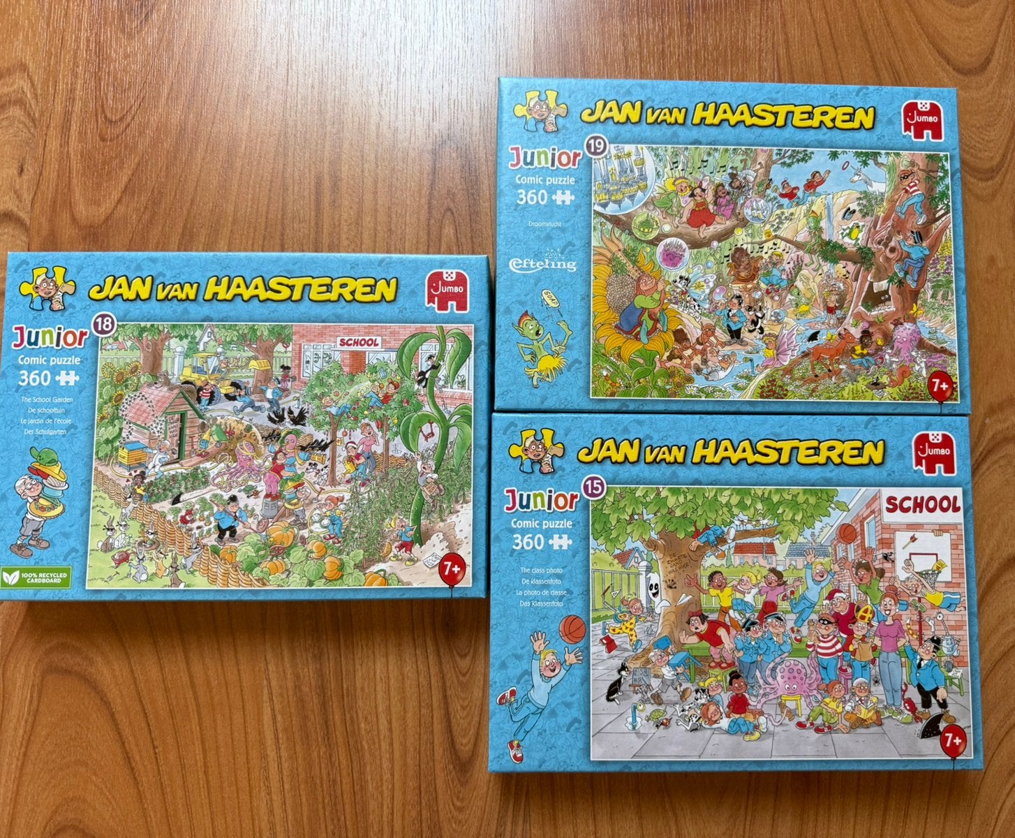 3 Jan van Haasteren puzzels 360 stukjes, Ophalen of Verzenden, Minder dan 500 stukjes, Zo goed als nieuw, Legpuzzel