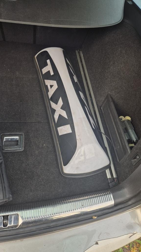 Gebruikt Taxi Dakbord - Zwart/Wit, Ophalen of Verzenden, Gebruikt