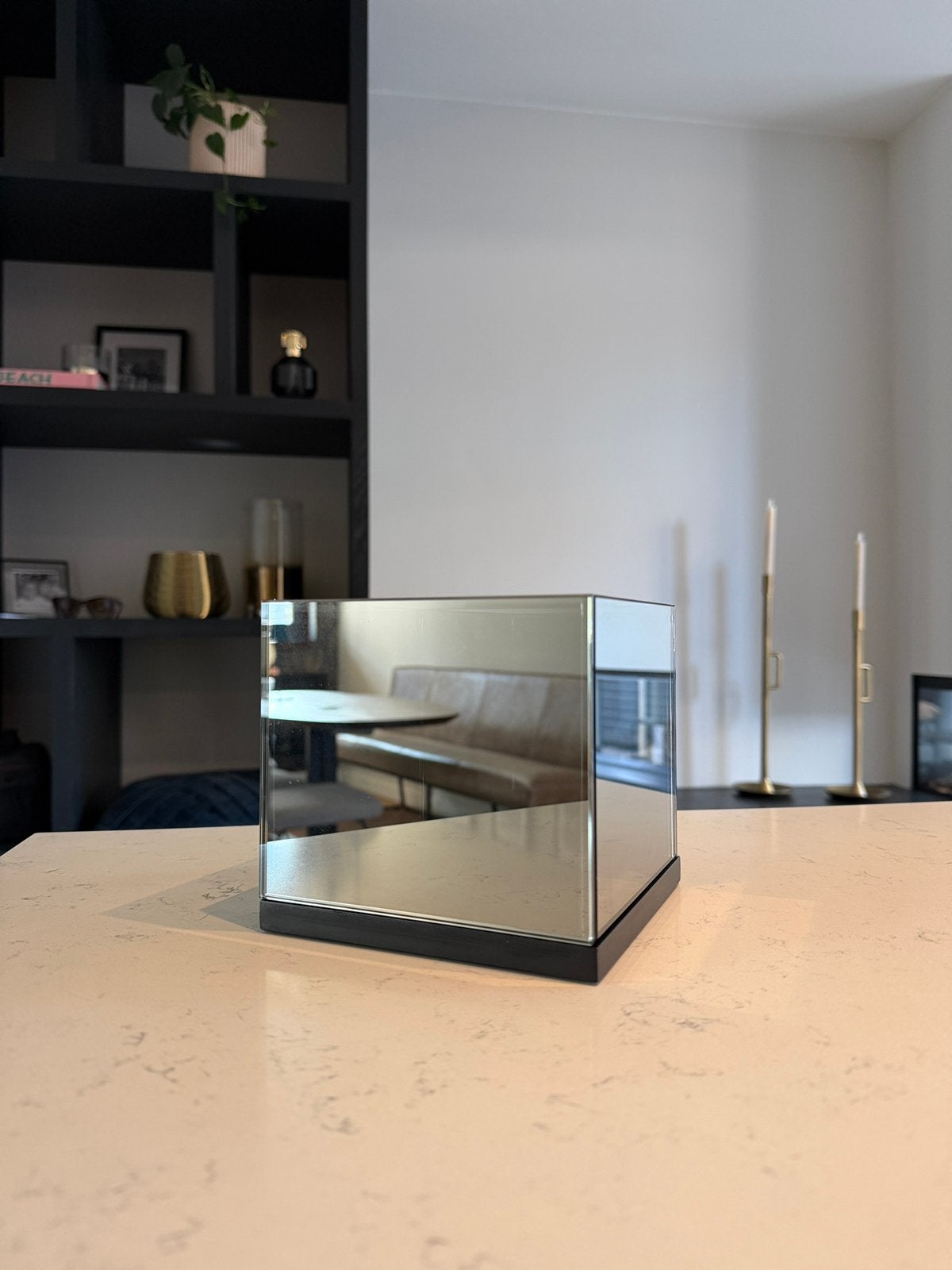 &klevering Reflection Quartet waxinelichthouder, Huis en Inrichting, Ophalen of Verzenden, Zo goed als nieuw, Glas, Waxinelichthouder