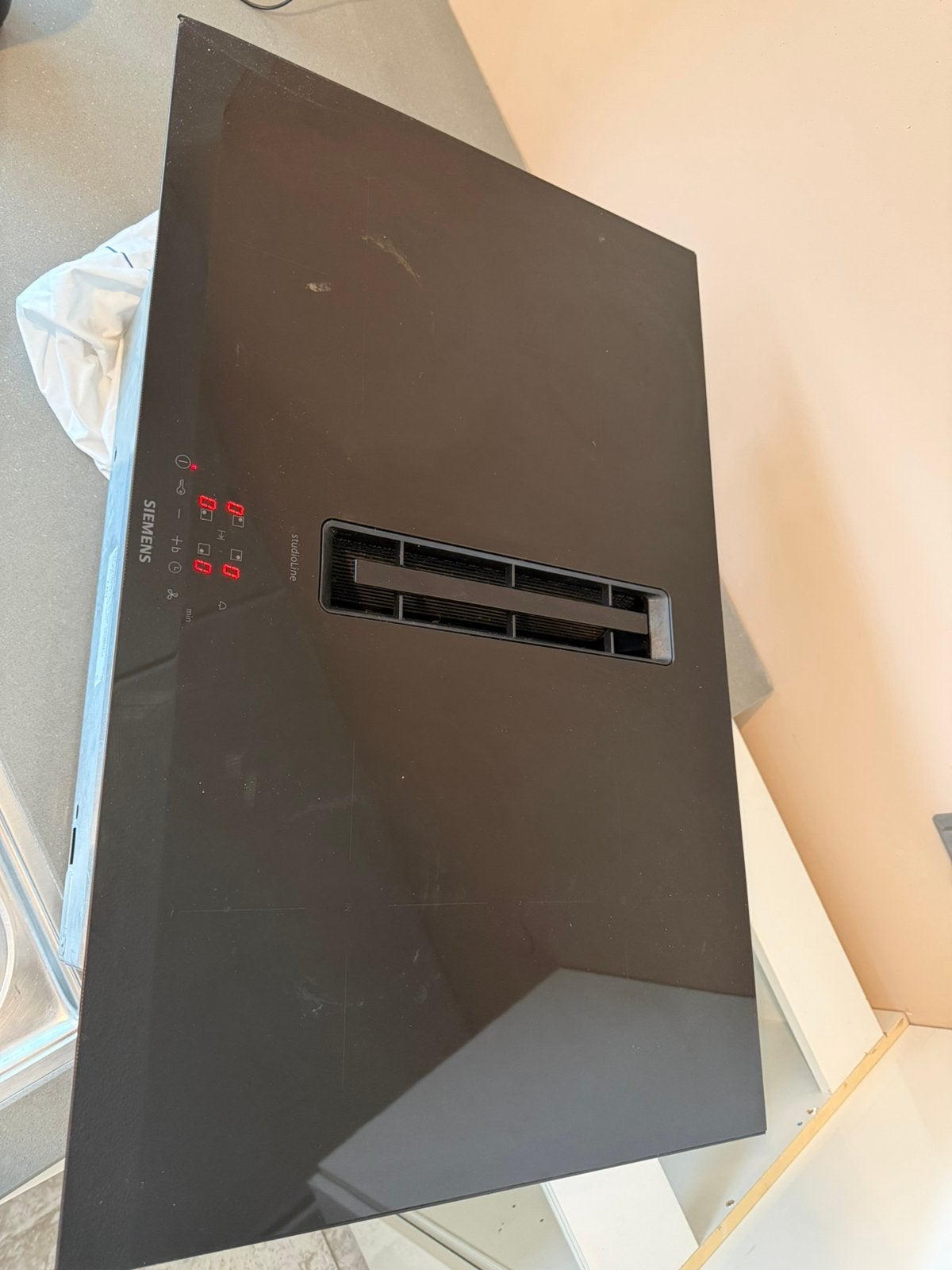 Siemens EH877be15e inductie met geïntegreerde afzuiging, Ophalen, Gebruikt, 4 kookzones, Inbouw