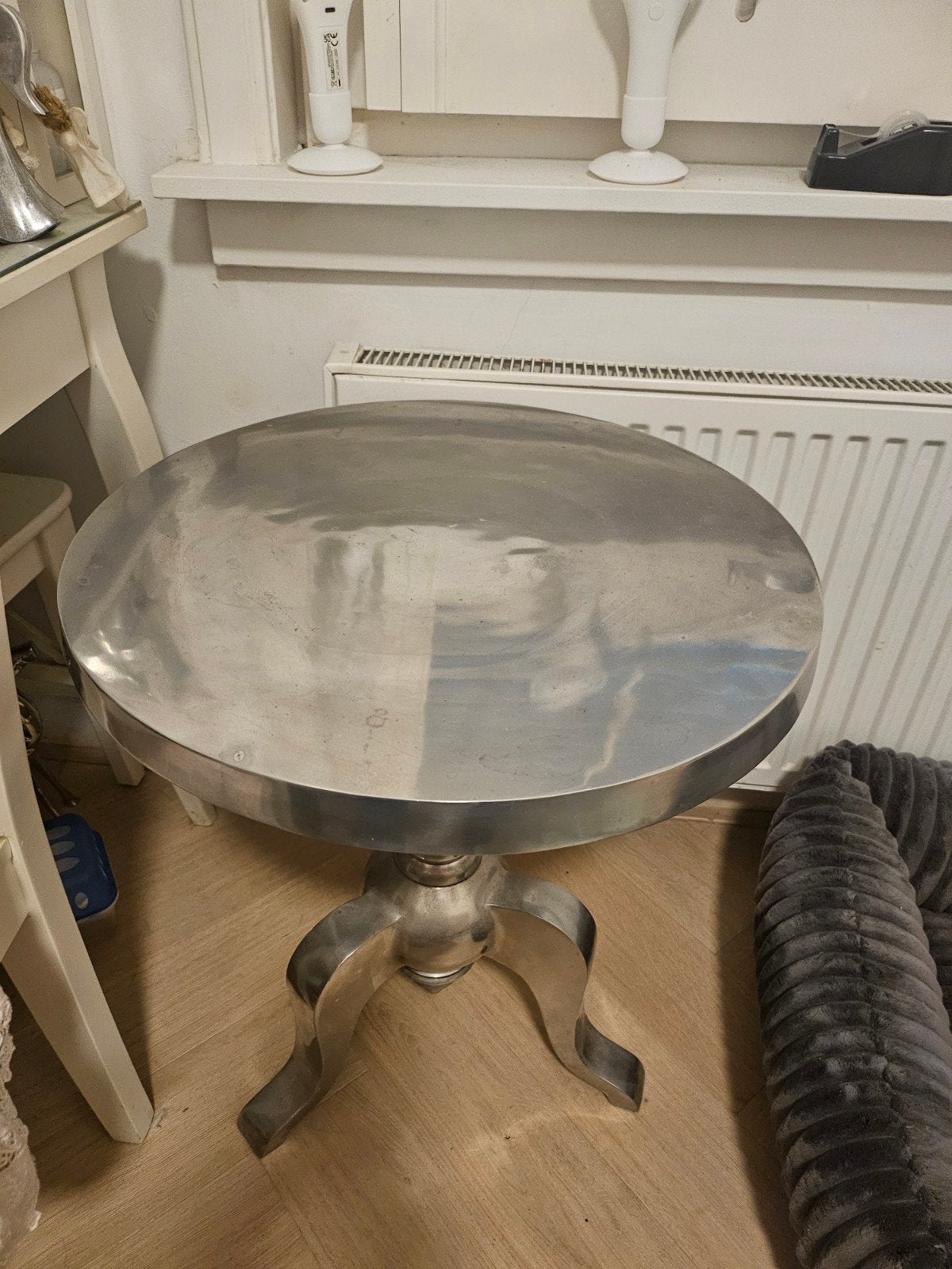 Design tafel  zilver   ophalen amsterdam, Ophalen of Verzenden, Rechthoekig, 75 cm of meer, 60 cm of meer