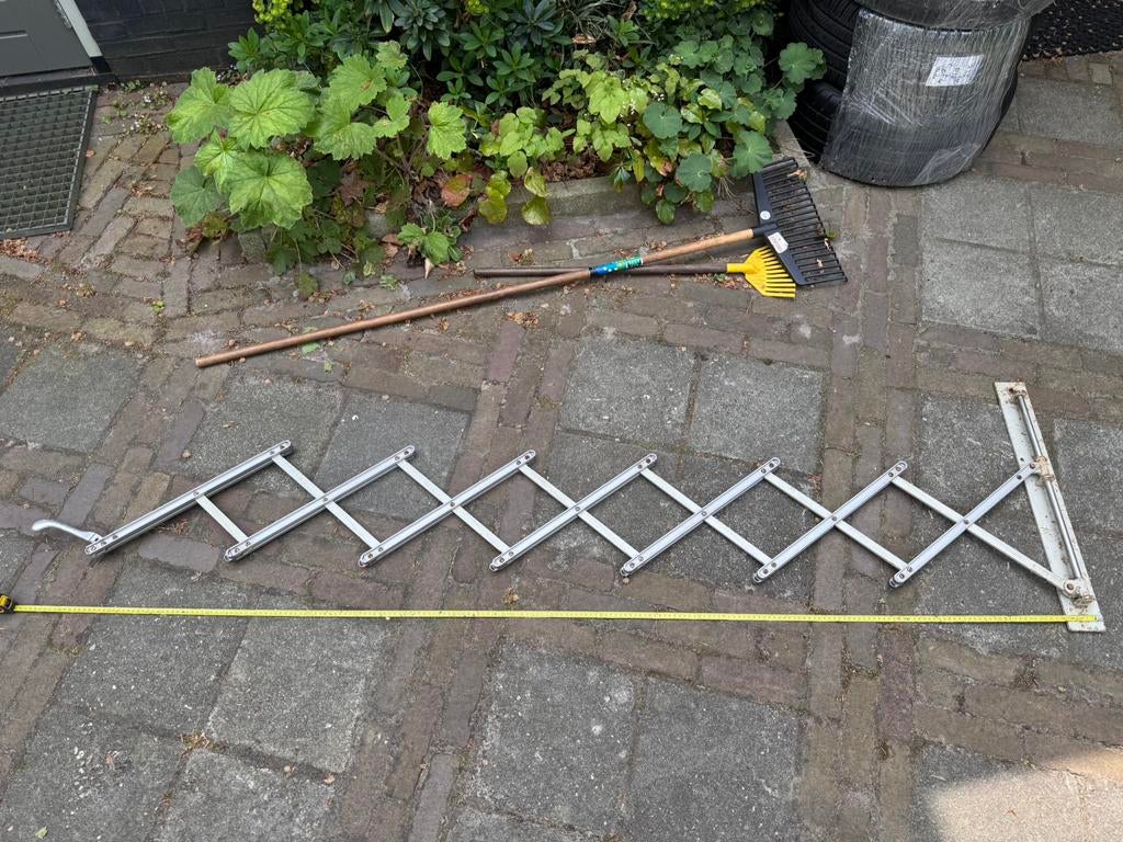 Schaarmechanisme vintage lamp op te hangen, Huis en Inrichting, Lampen | Hanglampen, Ophalen, Zo goed als nieuw, Minder dan 50 cm