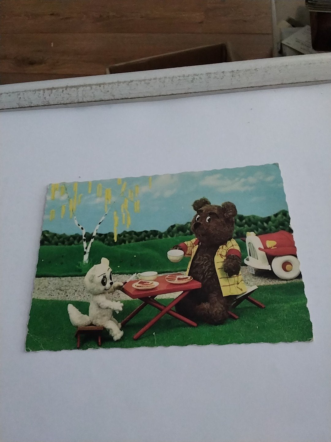 Oude ansichtkaart Tom Poes en Ollie B. Bommel, Ophalen of Verzenden, 1940 tot 1960, Gelopen