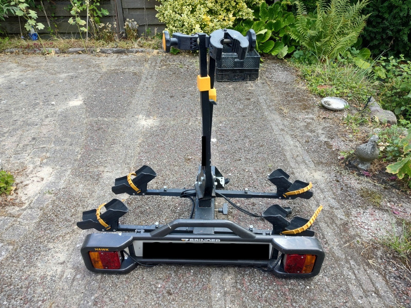 fietsendrager Spinder Hawk, Ophalen, Trekhaakdrager