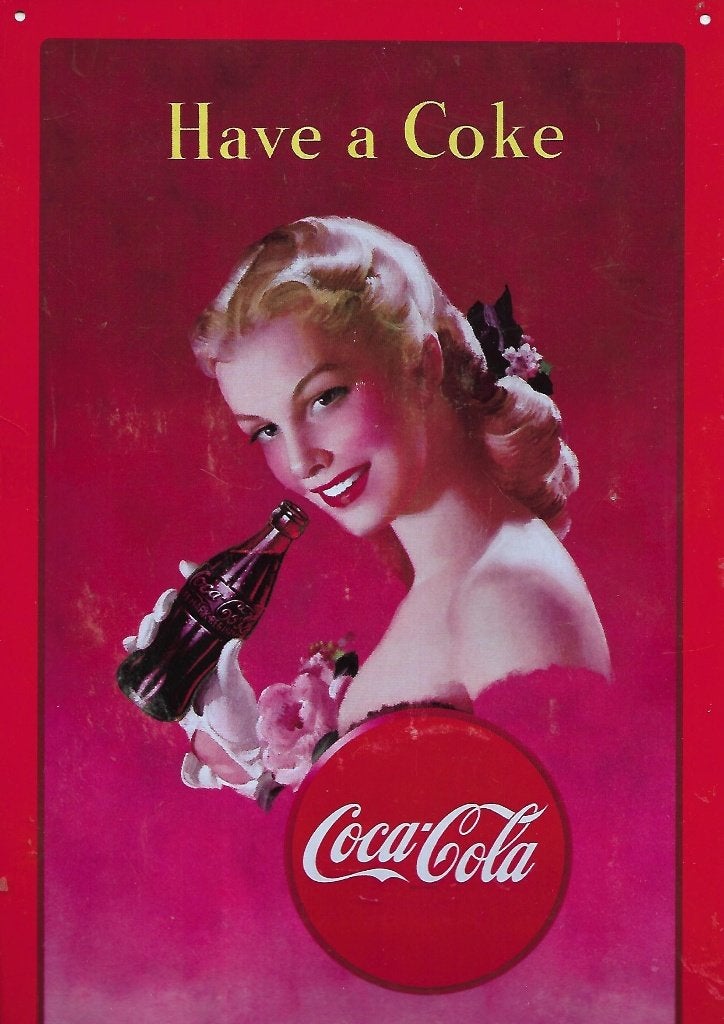 Coca Cola - Have a Coke (reclamebord), Ophalen of Verzenden, Gebruikt, Reclamebord