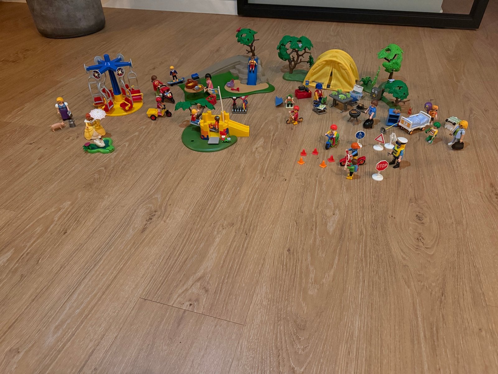 Grote Playmobil set: Kermis, Camping, Ziekenhuis & meer!, Ophalen, Gebruikt, Jongen of Meisje