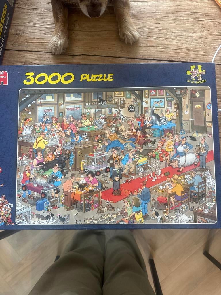 Jan van Haasteren De Hondenshow 3000 stukjes puzzel, Hobby en Vrije tijd, Denksport en Puzzels, Ophalen, Meer dan 1500 stukjes
