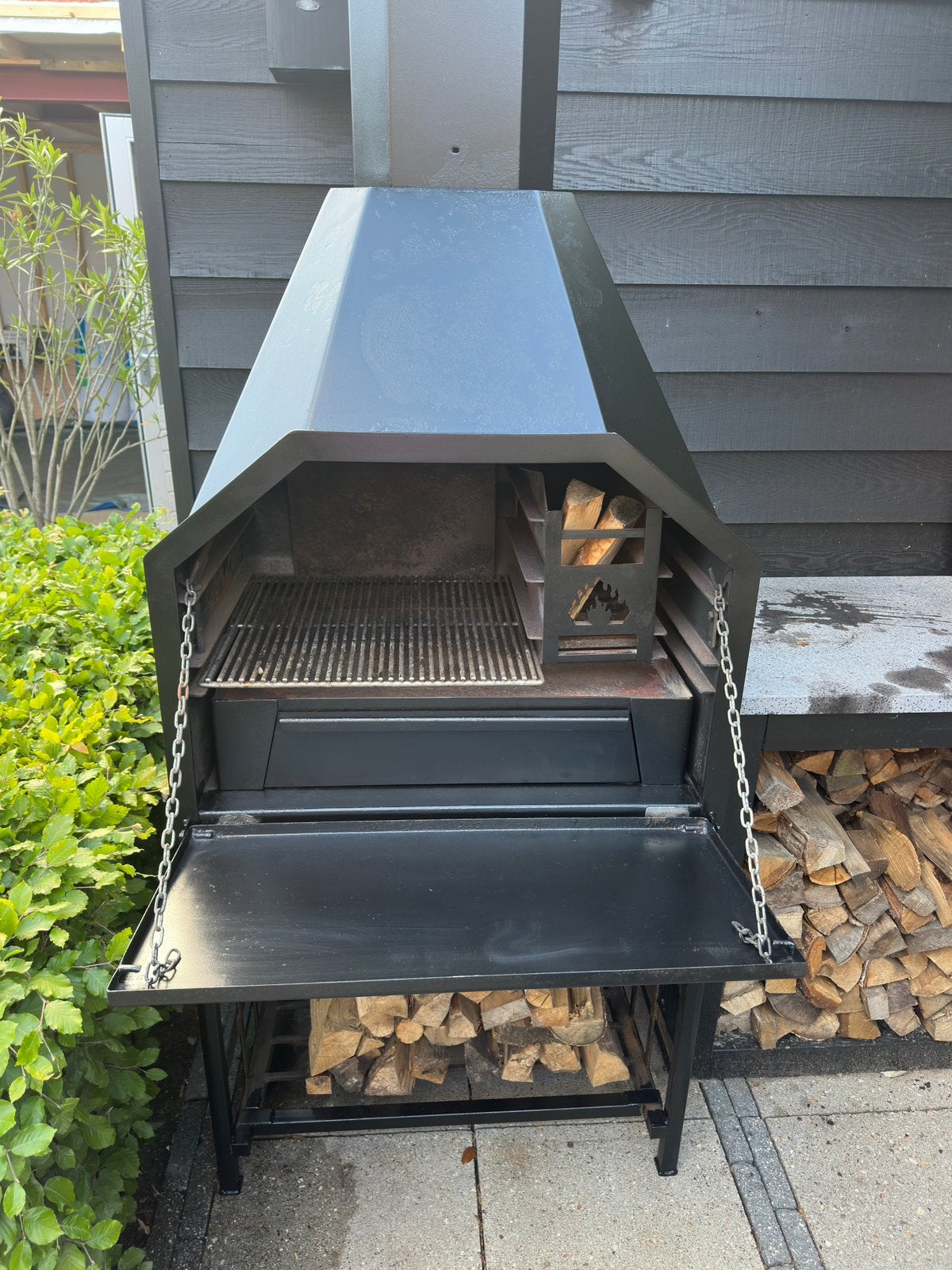 Home Fires freestanding 800 Afrikaanse Braai, Ophalen, Gebruikt