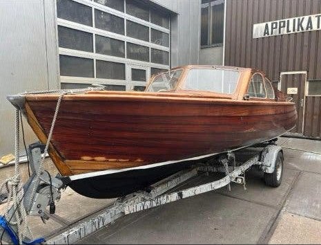 Storebro vindö houten speedboot te koop, Ophalen, Gebruikt, Binnenboordmotor, 80 cm