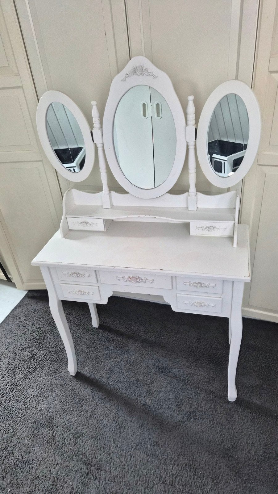 Broccante Make-up Tafel met Handige Lades, Huis en Inrichting, Tafels | Kaptafels, Ophalen, Gebruikt, 50 tot 100 cm, Minder dan 100 cm