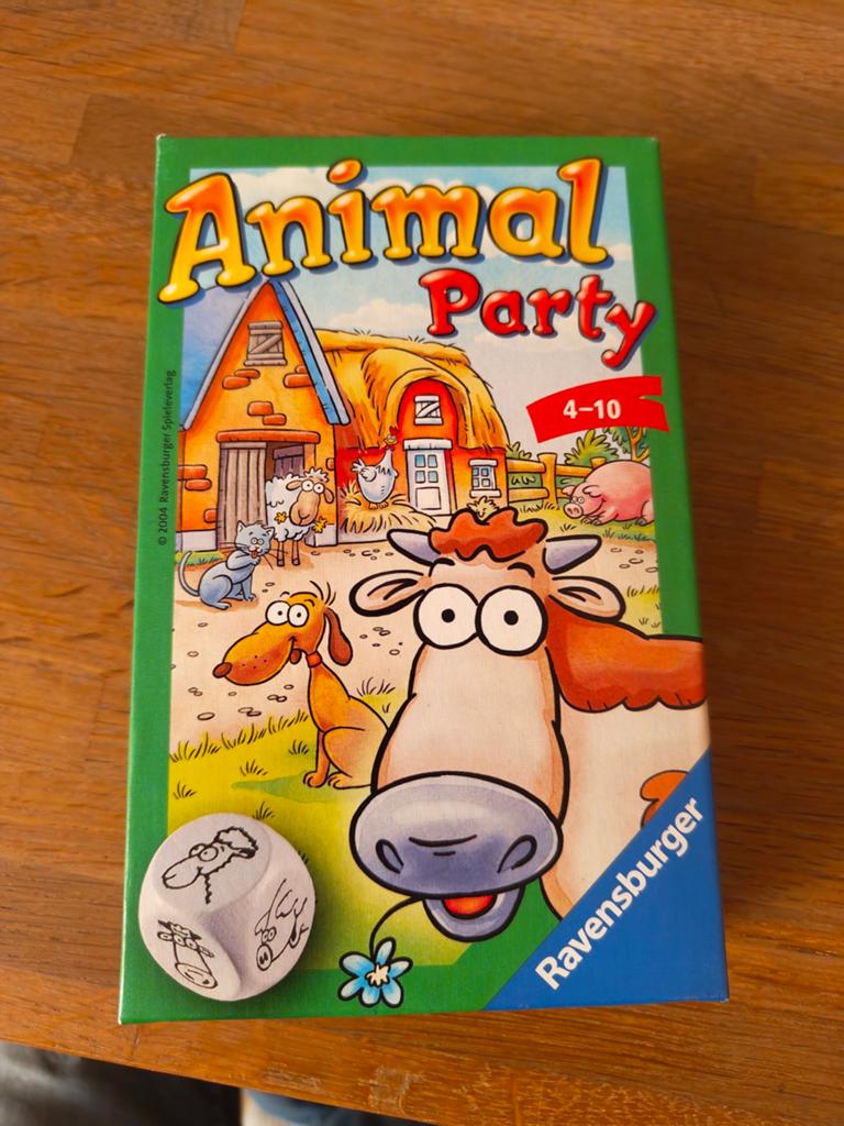 Animal Party Pocket Game - Ravensburger dobbelspel, Gebruikt, Vijf spelers of meer, Ophalen of Verzenden, Ravensburger