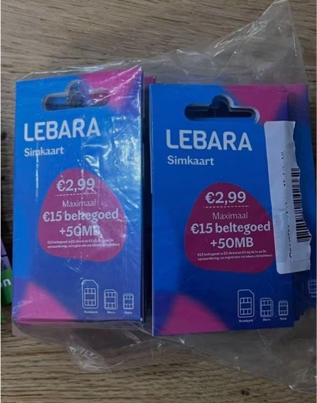 lebara 50 stuks, Verzenden, Nieuw, KPN, Simkaart