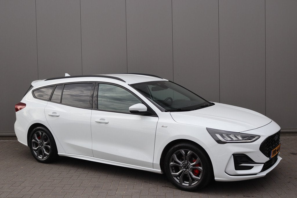 Ford FOCUS Wagon 125PK EcoB. Hybrid ST Line Gr.-Navi/Adapt.-, 12 maanden, Gebruikt, Euro 6, Wit