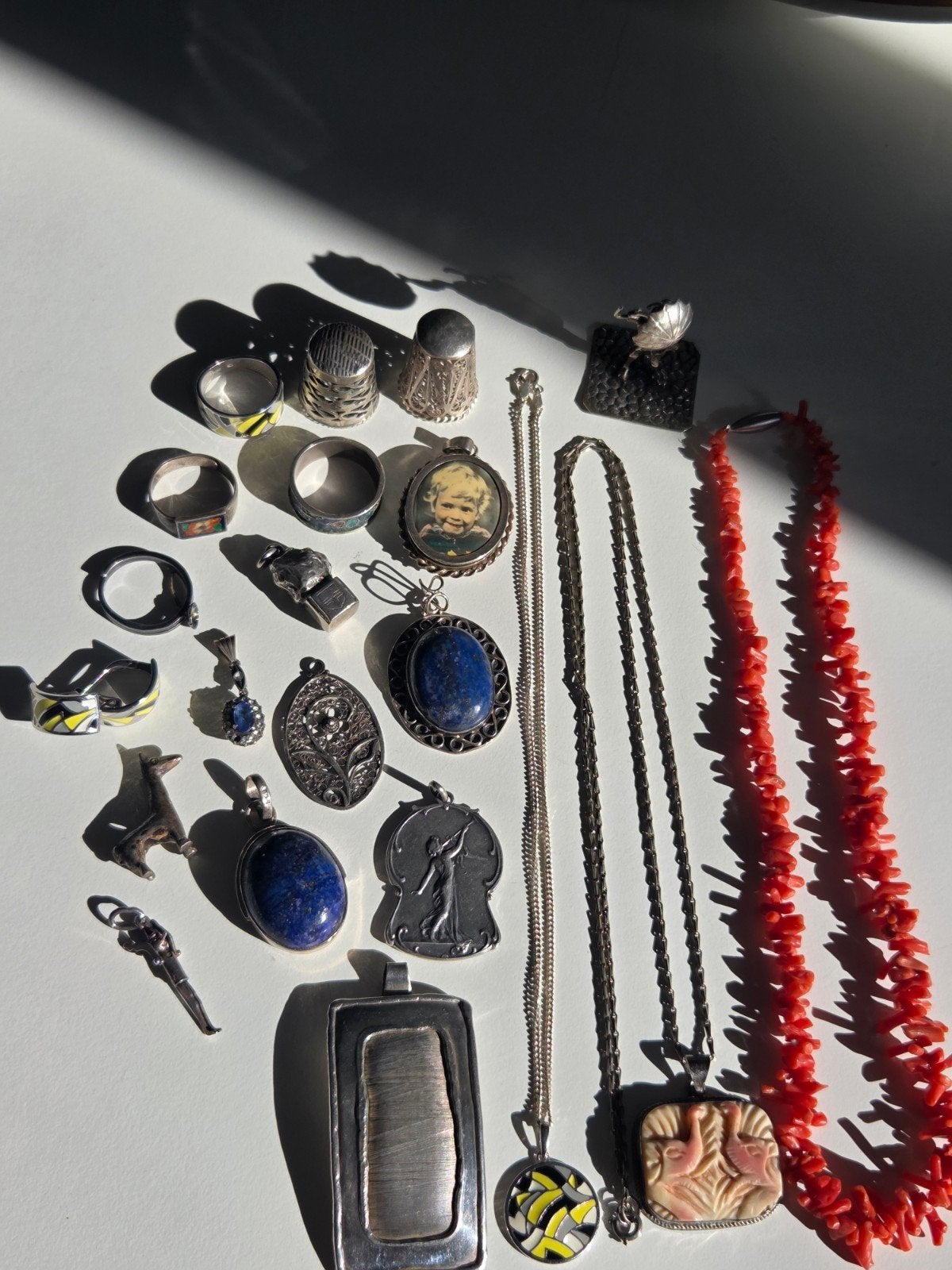 Lot zilveren sieraden, Ophalen of Verzenden, Zilver