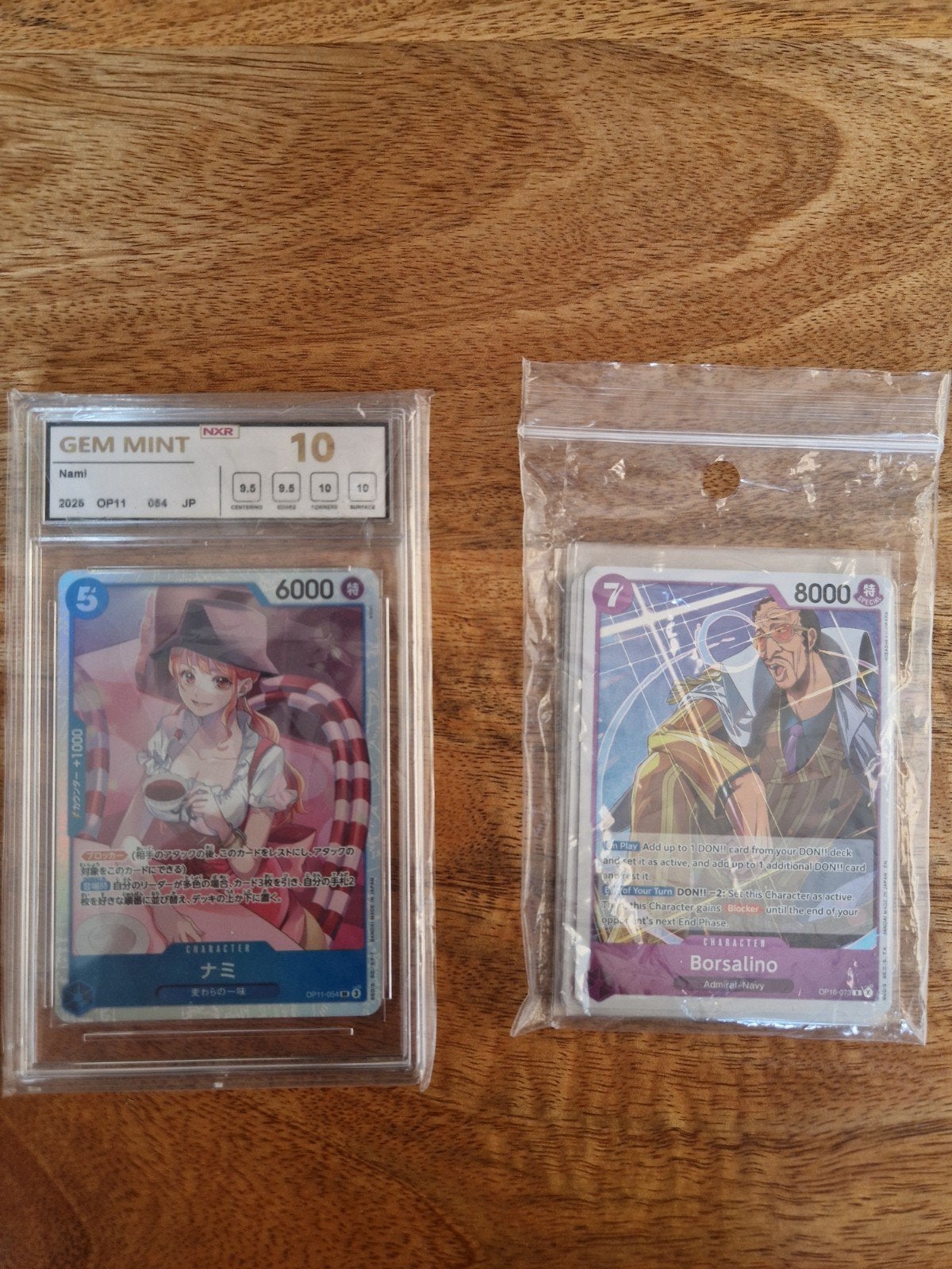 One Piece Kaarten: Nami Graded, 5 Foil & 1 Rare, Verzenden, Zo goed als nieuw, Meerdere kaarten, Foil