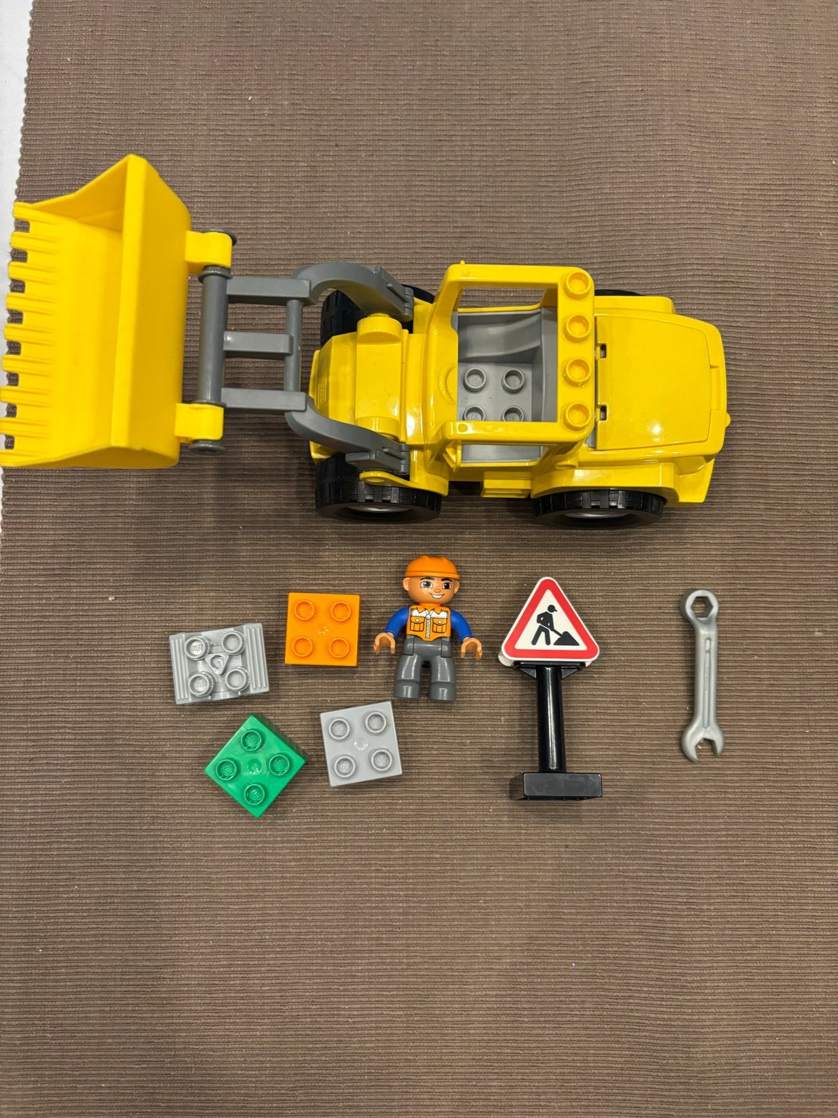 Lego Duplo Grote Voorlader 10520 met figuur en accessoires, Overige thema's, Ophalen of Verzenden, Zo goed als nieuw, Compleet