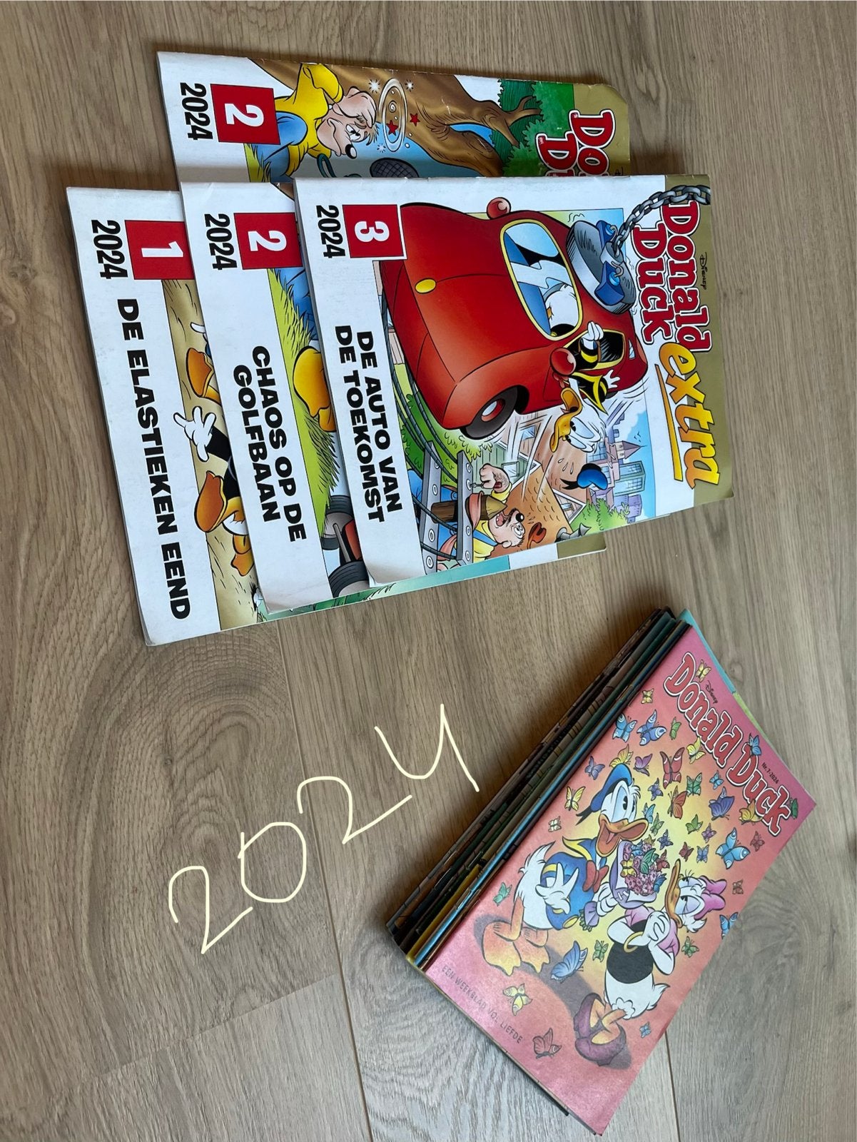 Grote collectie Donald Duck ‘09 ‘18 ‘19 ‘20 ‘21 ‘22 ‘23 ‘24, Meerdere stripboeken, Ophalen, Gelezen
