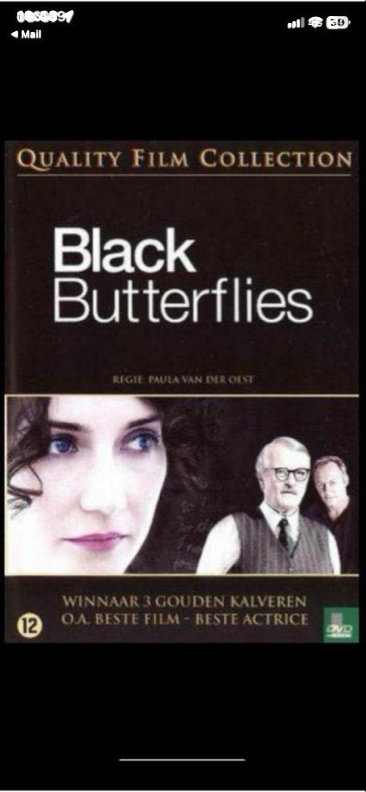 Black Butterflies DVD - Historisch Drama (Kijkwijzer 12), Overige gebieden, Nederlands, Ophalen of Verzenden, Vanaf 12 jaar