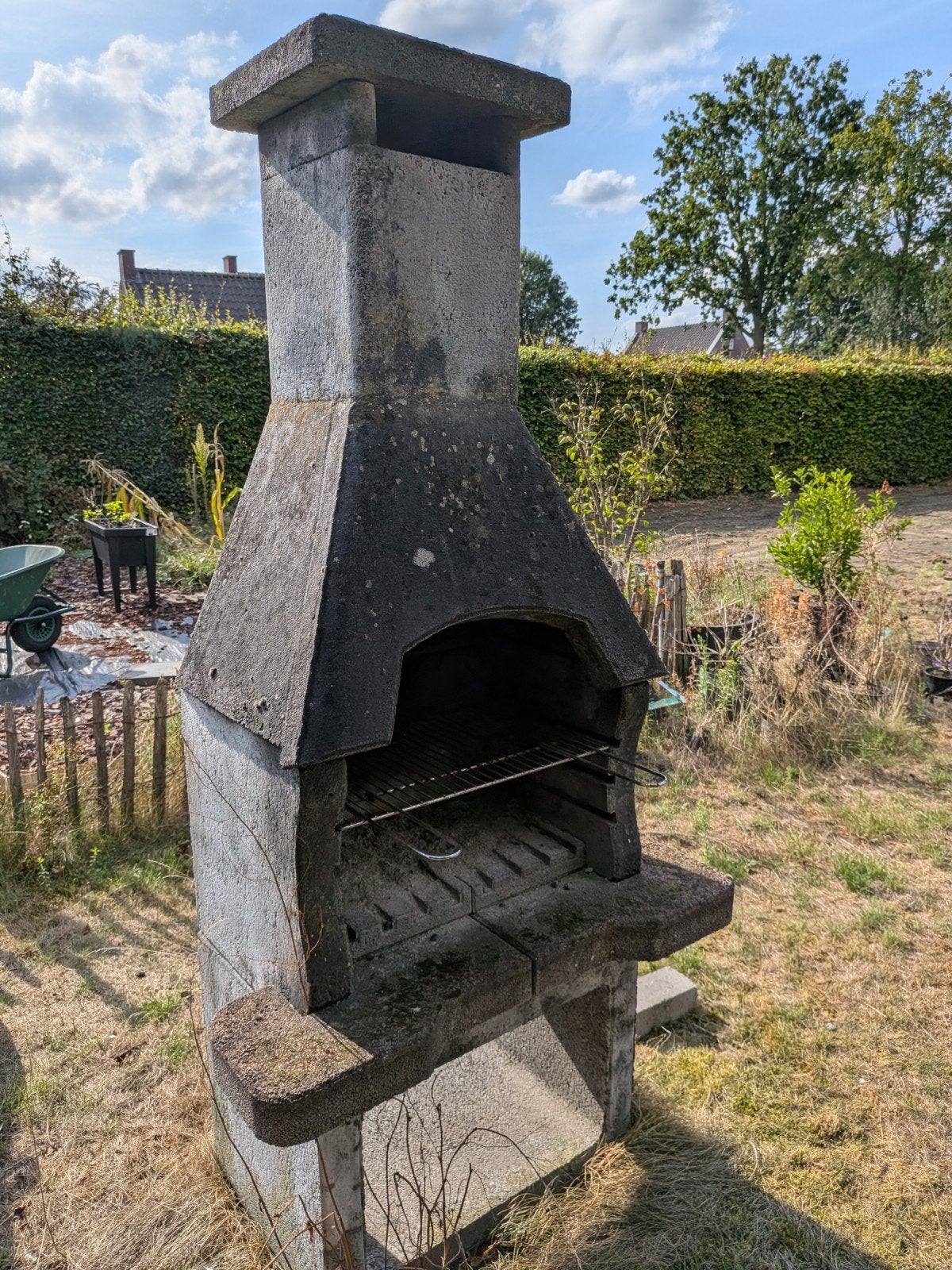Betonnen BBQ/barbecue