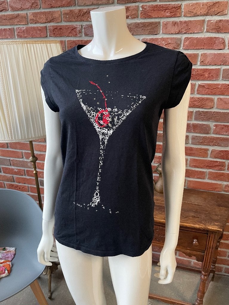 Top van Sisley maat S - Wijnglas, Kleding | Dames, Tops, Maat 38/40 (M), Zwart, Sisley, Ophalen of Verzenden
