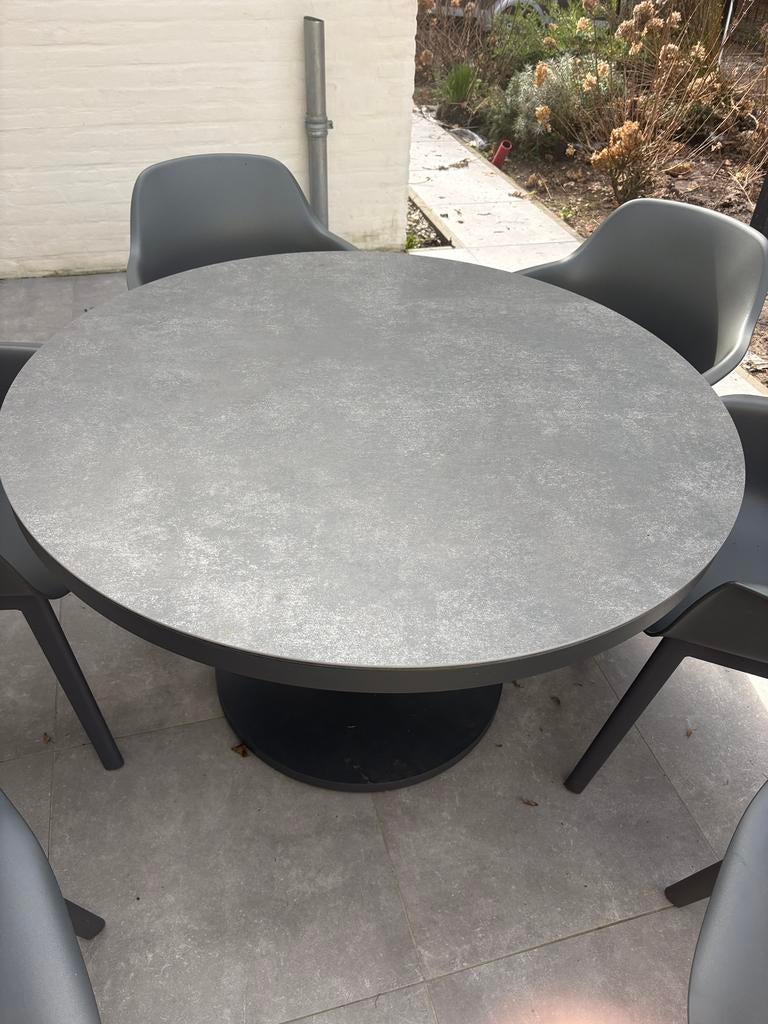 Nieuwe Life Oslo ronde tuintafel, Tuin en Terras, Ophalen, Zo goed als nieuw, Rond
