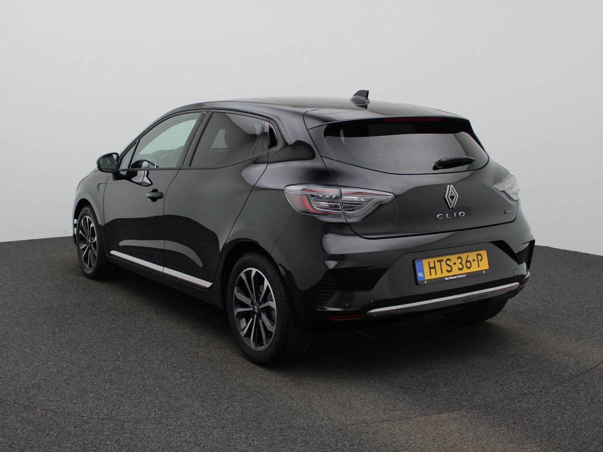 Renault Clio E-Tech Full Hybrid 145 techno | EASY LINK navig, Auto's, Euro 6, Leder en Stof, Zwart, Origineel Nederlands