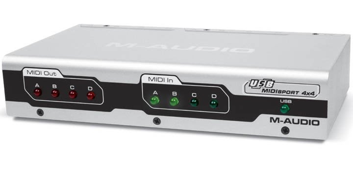 M-Audio MIDIsport 4x4 (4x MIDI- IN & 4x MIDI- OUT), Muziek en Instrumenten, Midi-apparatuur, Ophalen of Verzenden