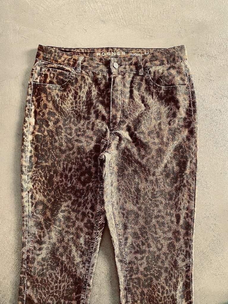 J571 Rosner maat 44=L jeans spijkerbroek Audrey broek bruin, Overige kleuren, Ophalen of Verzenden, Zo goed als nieuw, Rosner