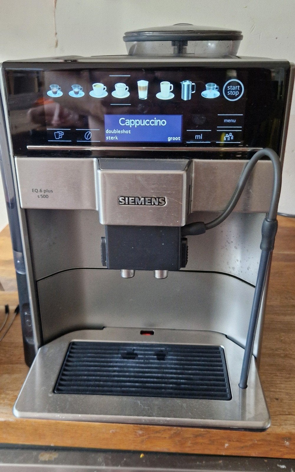 Siemens EQ.6 Plus S500 volautomatische espressomachine, Witgoed en Apparatuur, Koffiezetapparaten, Gebruikt, Espresso apparaat