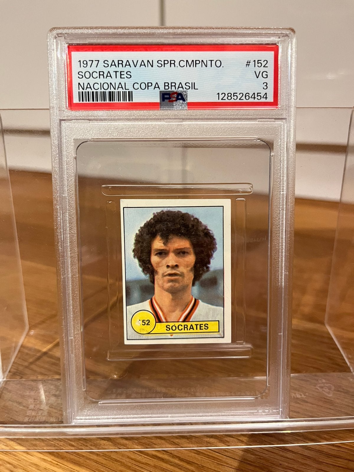 Socrates Saravan Rookie Sticker 1977 PSA 3, Ophalen of Verzenden, Zo goed als nieuw, Sticker