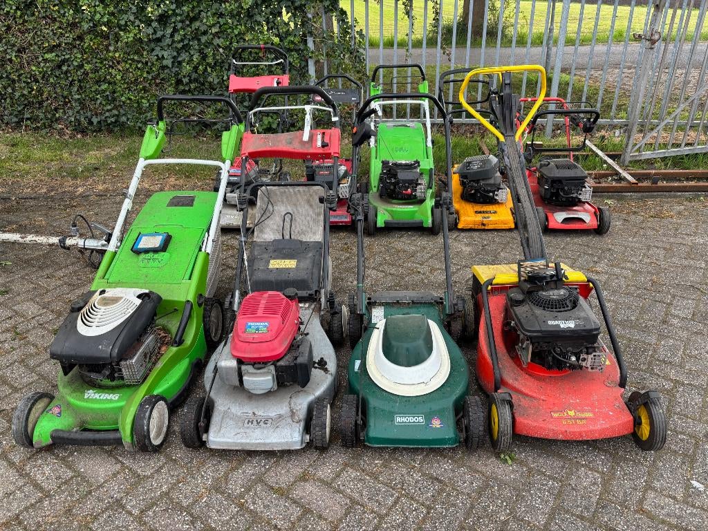 Partij loopmaaiers maaier gazonmaaier Viking Stiga Toro Sabo, Tuin en Terras, Ophalen, Gebruikt, 50 cm of meer