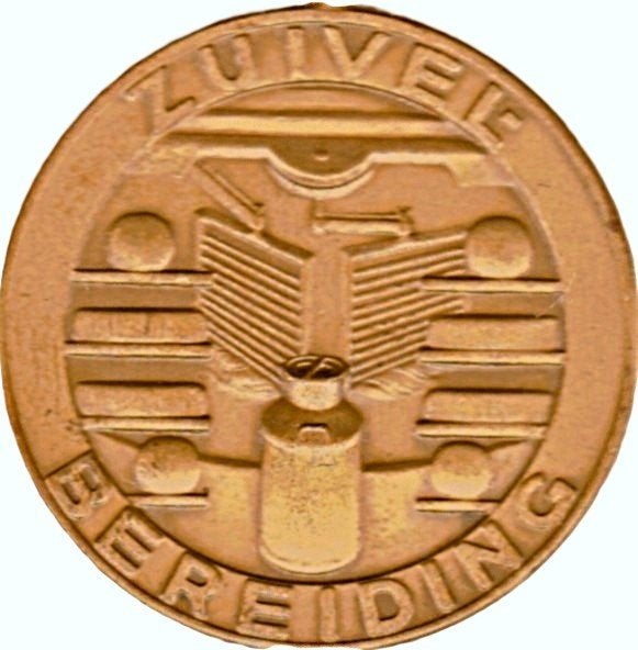 ZUIVEL BEREIDING diam. 5 cm gewicht 49 gram, Ophalen of Verzenden, Overige materialen