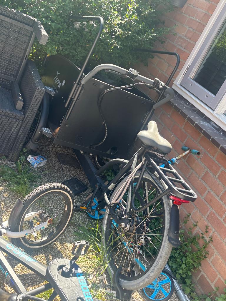 Bakfiets te koop. Niet veel gebruikt, Gebruikt, 59 cm of meer, 50 km per accu of meer, Ophalen