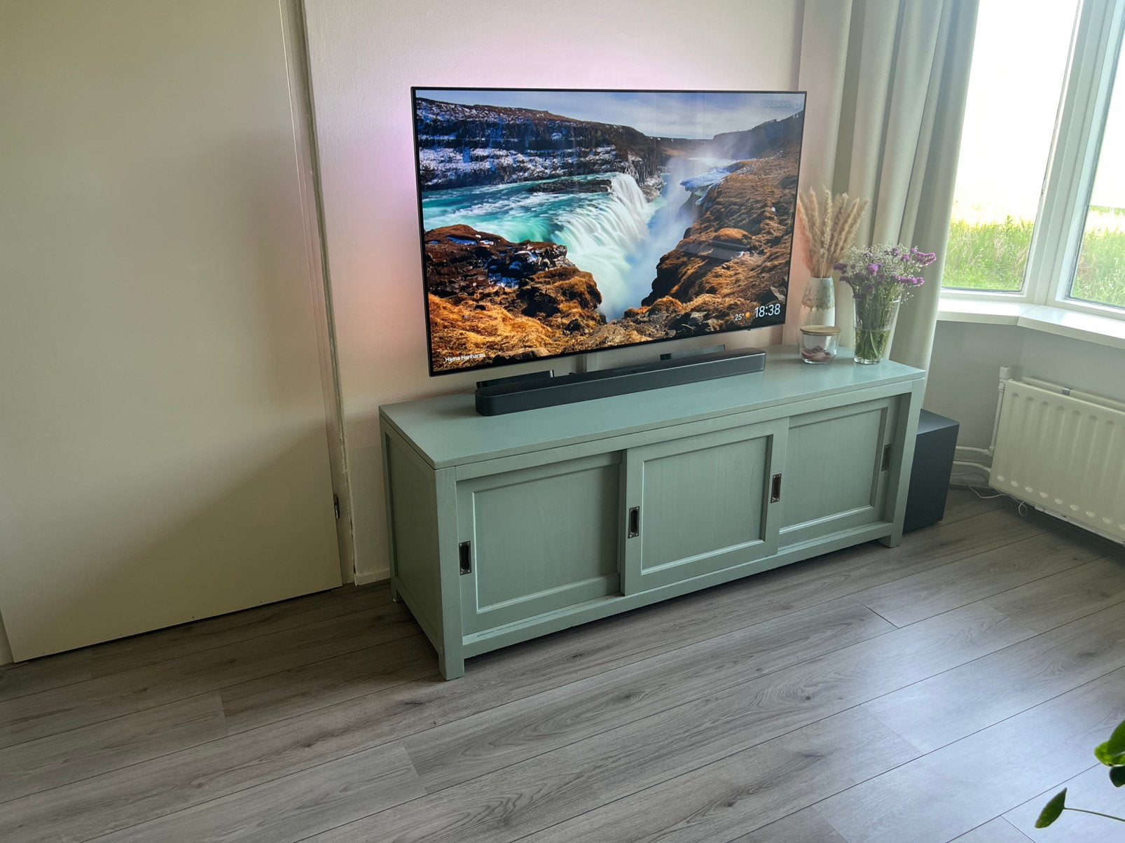 Tv kast, Ophalen of Verzenden, Zo goed als nieuw, 25 tot 50 cm