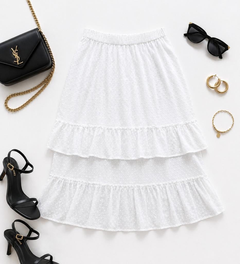 Witte vloeiende rok Tally Weil maat xs/s, Tally Weijl, Wit, Onbekend, Ophalen of Verzenden