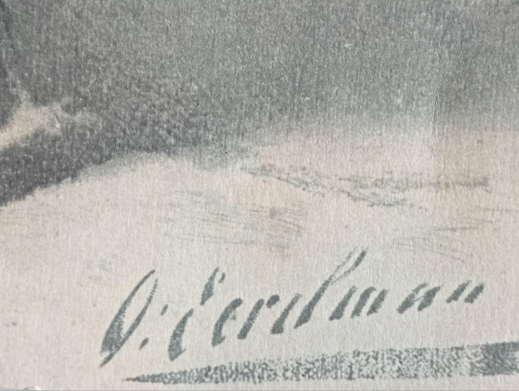 Otto Eerelman prent Paard, Ophalen of Verzenden, Voor 1940, Gebruikt, Overige onderwerpen