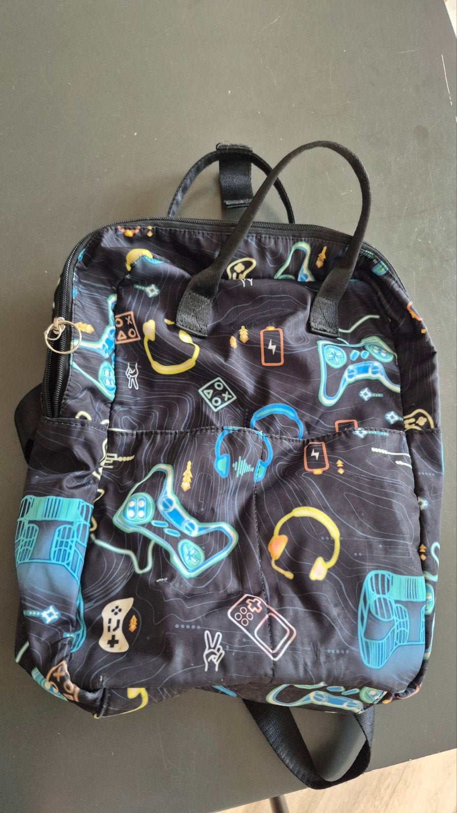 Leuke rugzak met gaming print - Zo goed als nieuw, Ophalen, Zo goed als nieuw, Zwart, Overige typen