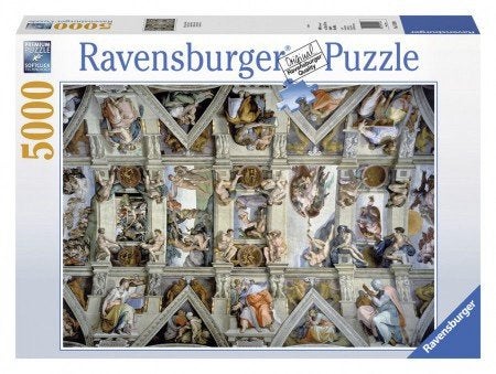 Ravensburger Michelangelo - De Sixtijnse Capel - 5000 st., Ophalen of Verzenden, Meer dan 1500 stukjes, Nieuw, Legpuzzel