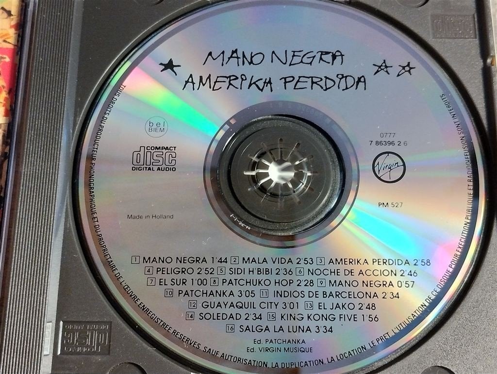 Mano Negra - Amerika Perdida, Ophalen of Verzenden, Zo goed als nieuw