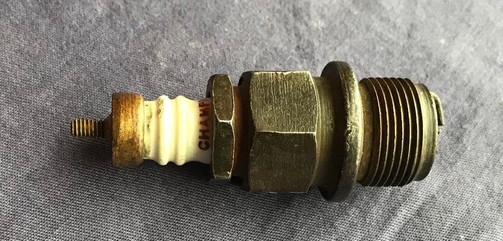Oude CHAMPION 22 mm bougie, demontabel, oldtimer, Ophalen of Verzenden