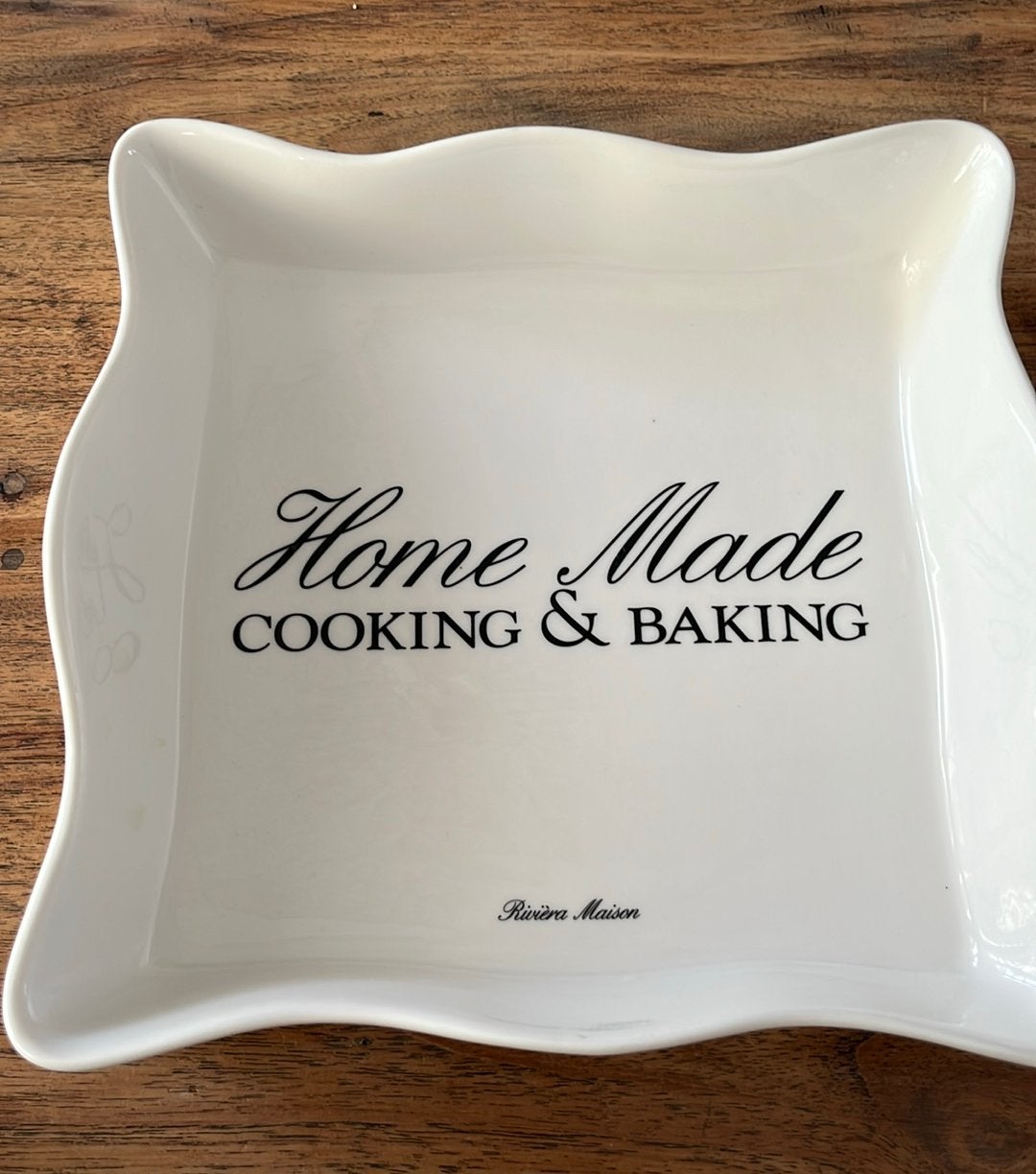 Riviera Maison Home Made Cooking & Baking schaal, Huis en Inrichting, Ophalen, Keramiek, Overige stijlen, Schaal of Schalen