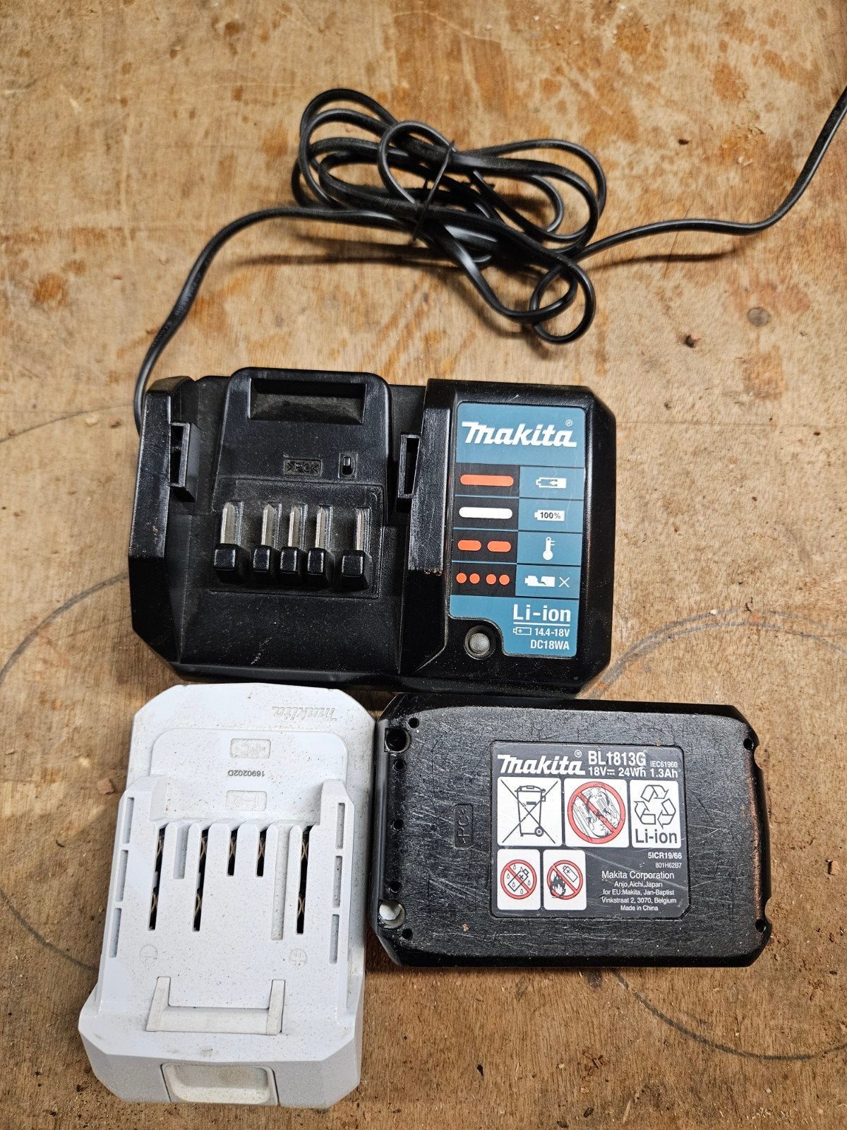 Vervangende accu voor Makita G-Serie 18V gereedschap, Ophalen of Verzenden, Gebruikt