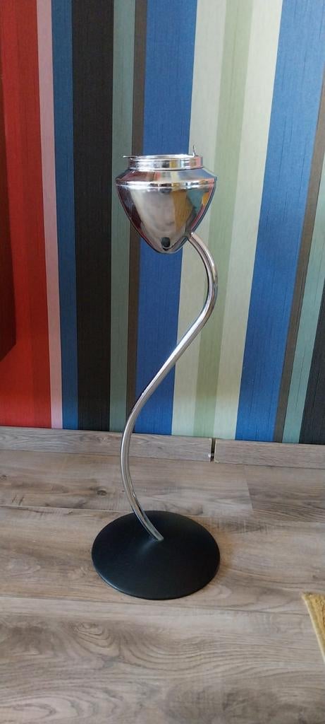 Vintage verchroomde staande asbak, Zack, Verzamelen, Retro, Huis en Inrichting, Ophalen of Verzenden