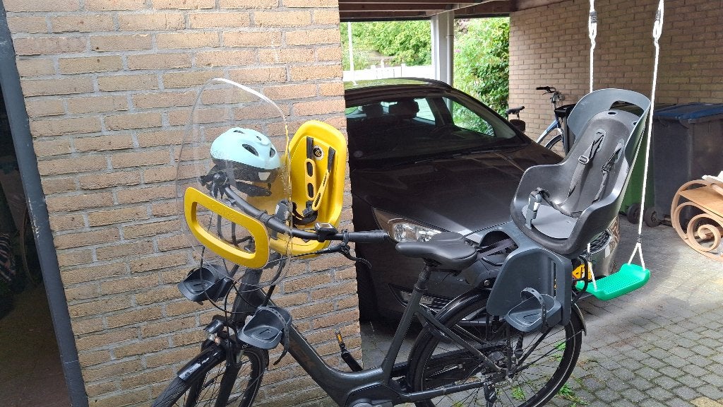Bobike kinderzitjes, met windscherm en peuterhelm., Ophalen, Achterzitje, 9 t/m 18 kg, Bobike
